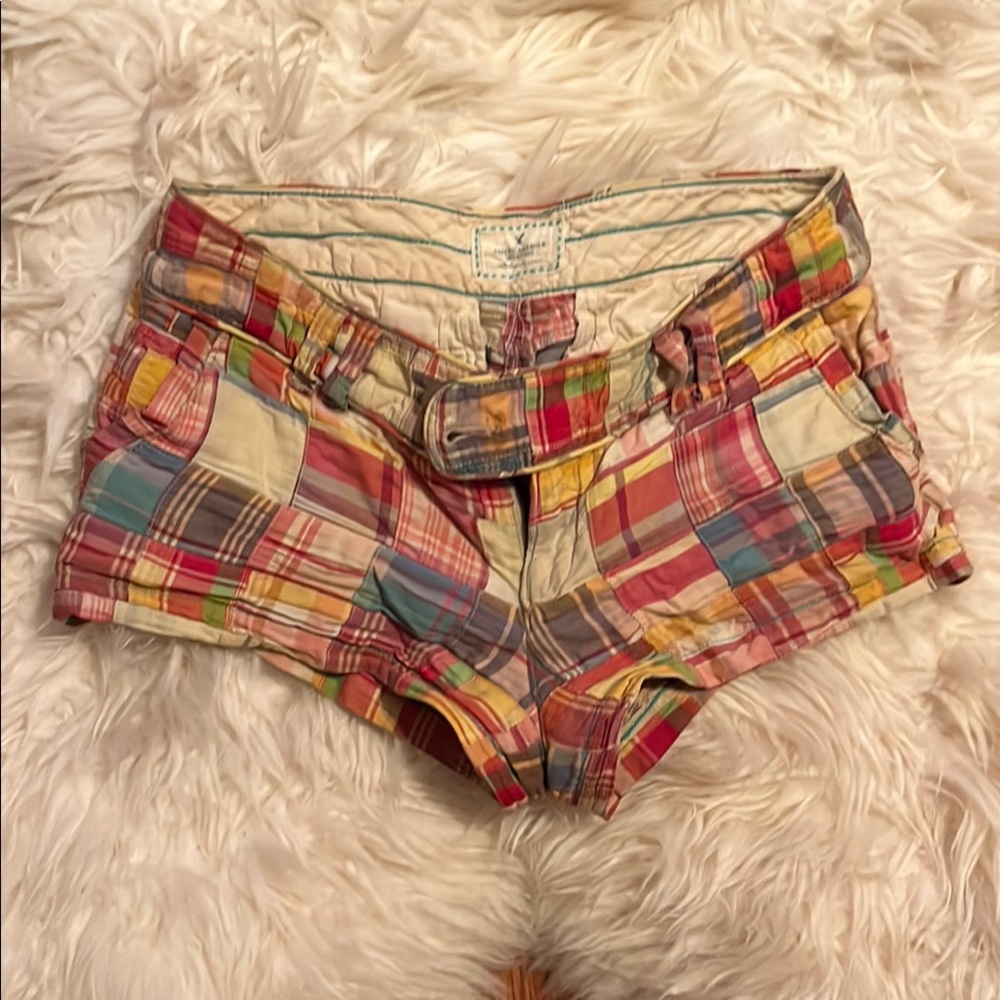 Colorful Plaid Women's Shorts